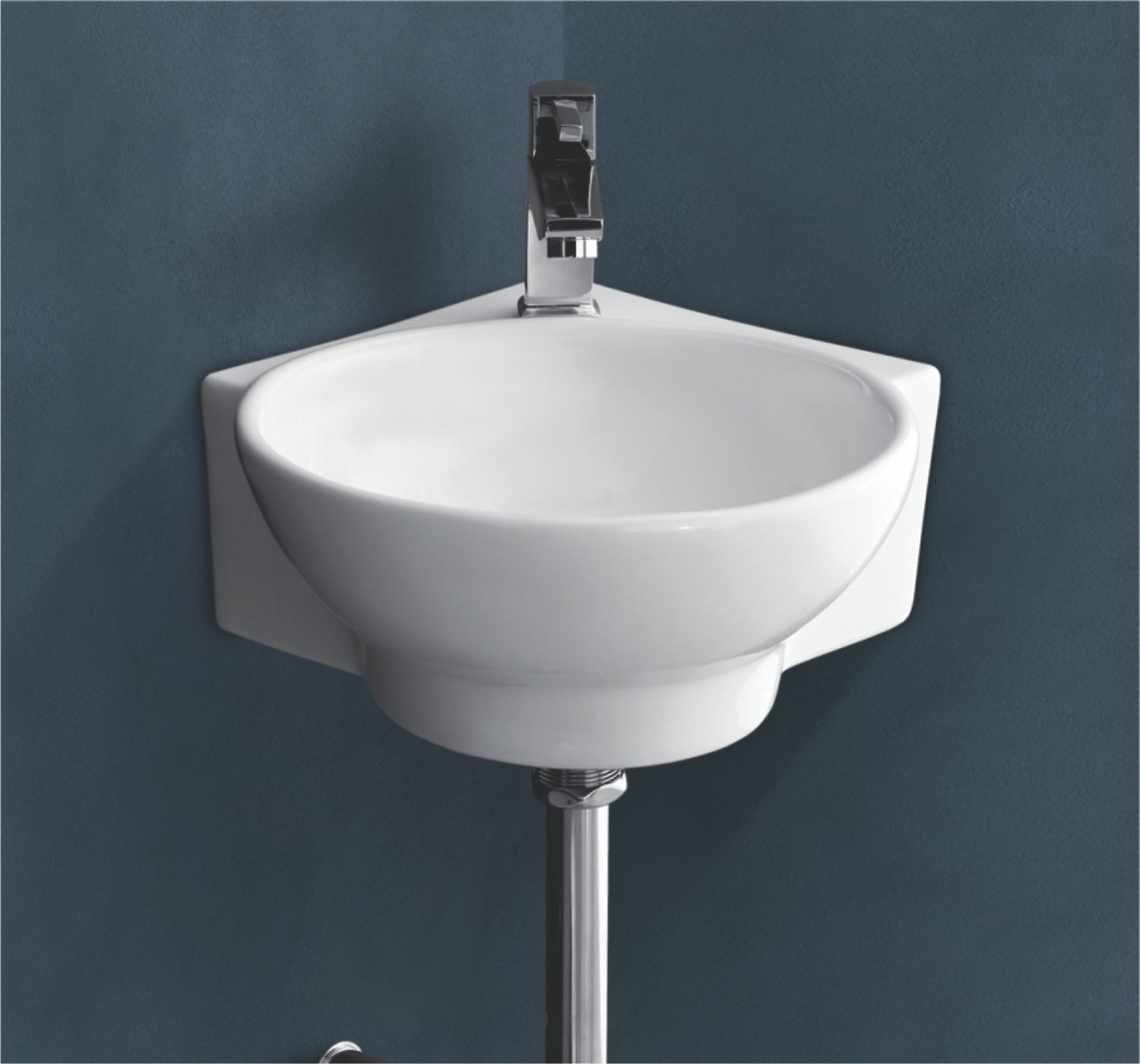 Corner Round View Wash Basin