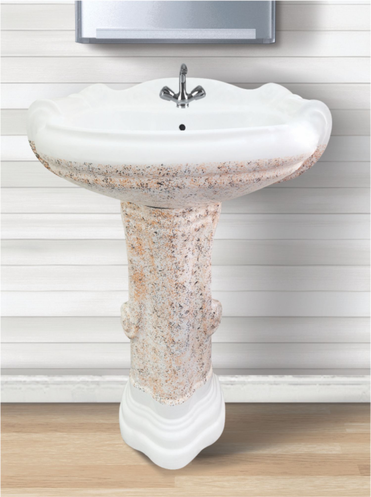 Vitrosa Wash Basin with Pedestal